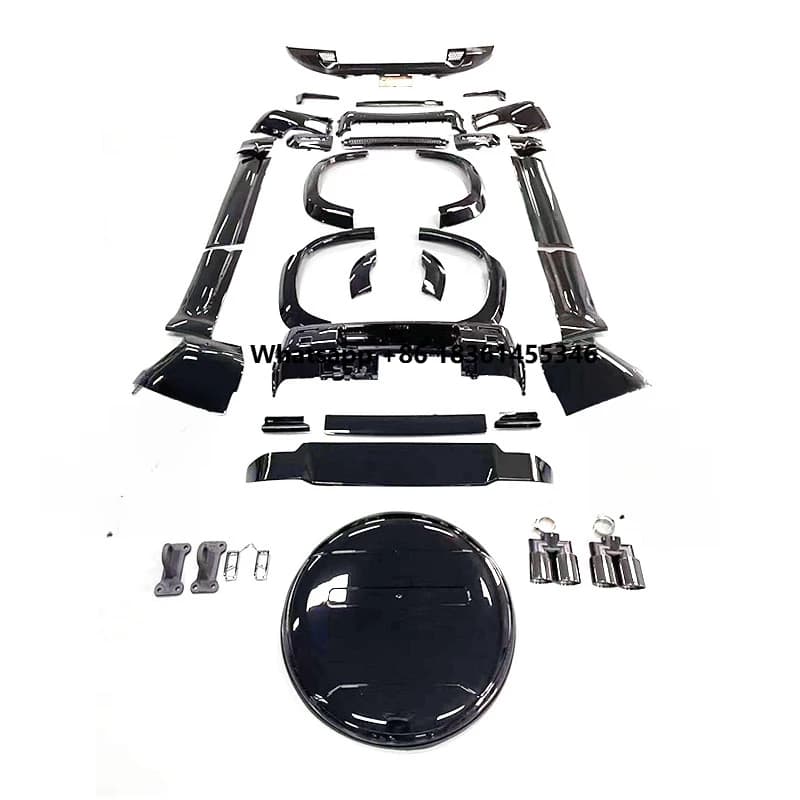 Upgrade Modification Black for Defender Body Kit Front Rear Bumper