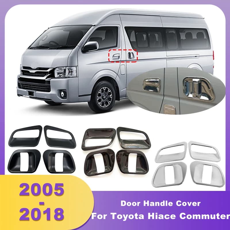 ABS Chrome Door Handle Cover For Toyota Hiace Commuter 2005 2006 2007 2008 2009 2010 2011 2012 2013 2014 2015 2016 2017 2018