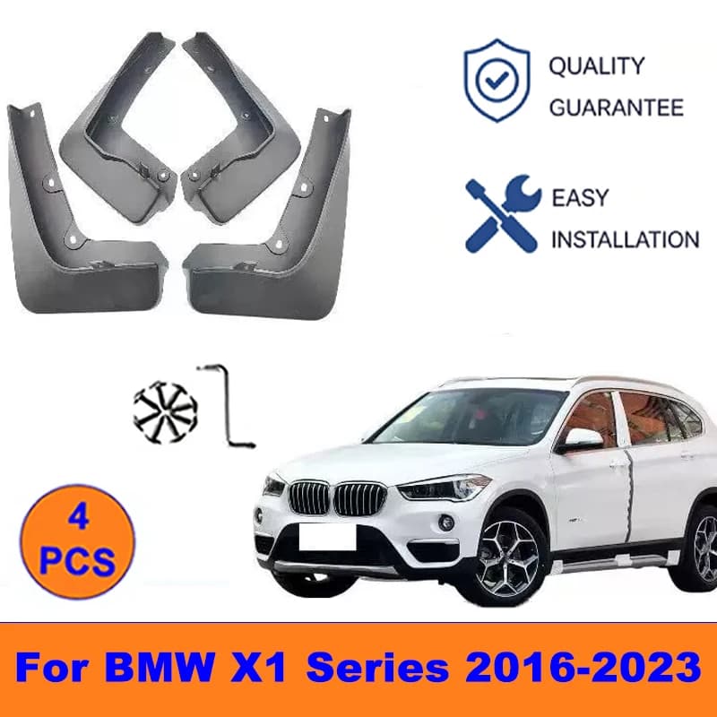 4Pcs Mud Flaps For BMW X1 Series 2016-2023 - Splash Guards Front&Rear Wheel Fender Mudguards Car Exterior Protection Accessories