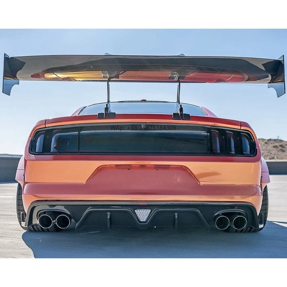 Carbon Fiber Big Rear GT Wing Spoiler for Mustang Gen6 S550.1 S550.2 2015-2023