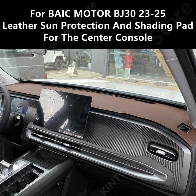 For BAIC MOTOR BJ30 23-25 Leather Sun Protection And Shading Pad For The Center Console,Car Interior Protection Accessories