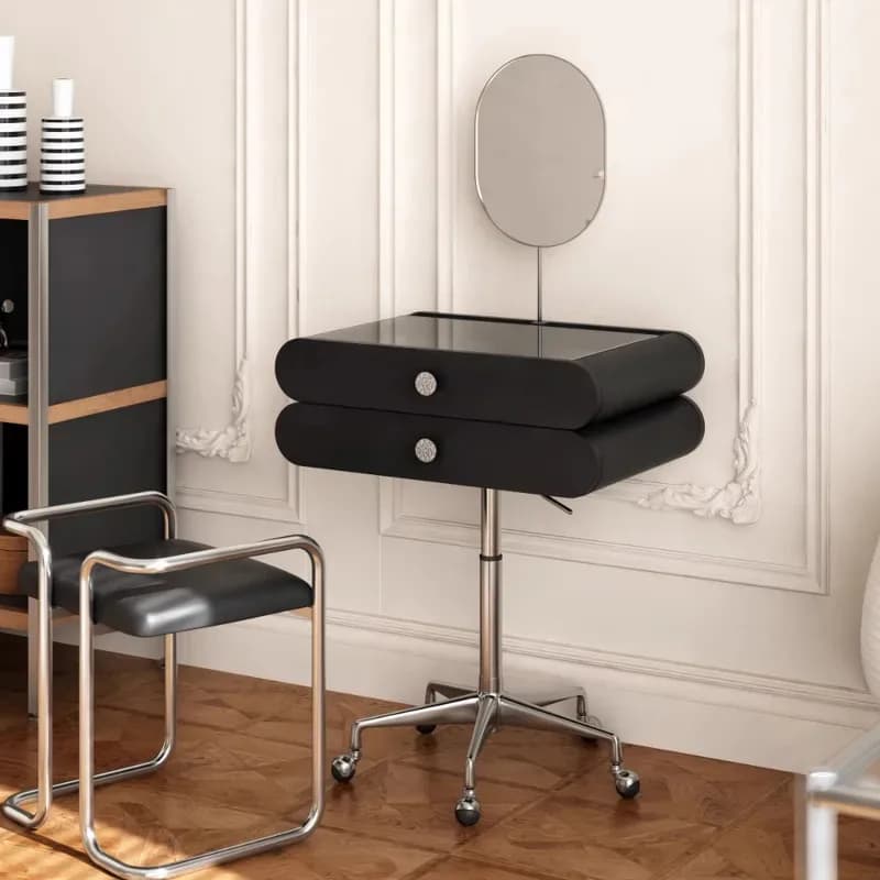 Removle with mirror Integrated Bauhaus bedroom makeup Lifting retro drsing tle
