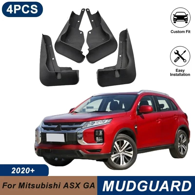 4PCS Car Mud Flaps For Mitsubishi ASX GA 2020 2.0L High Trim Waterproof Anti-Splash Fender Mudguards Auto Exterior Accessories