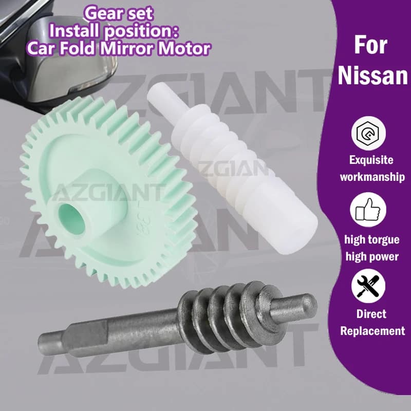 1/5PCS AZGIANT For Nissan Pathfinder R51 2005-2012/Tiida C12 MK2 2011-2015 Car Power Exterior Folding Mirrors actuator 40T gear