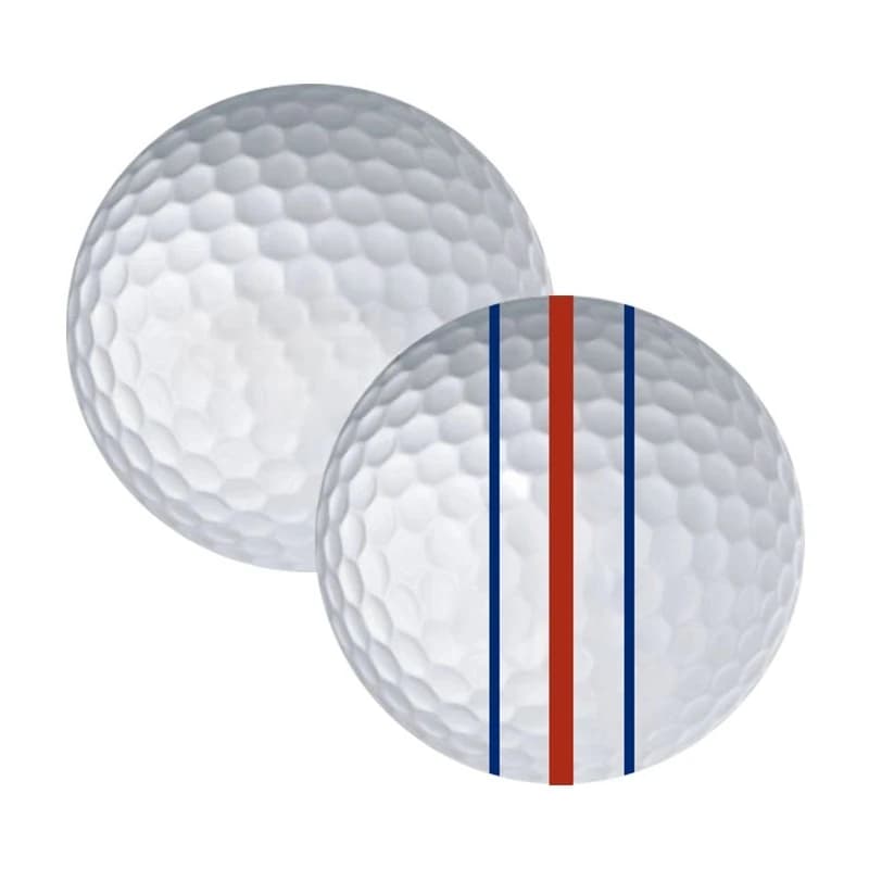 Custom logo three-piece golf putter practice golf ball with 3 lines of sight