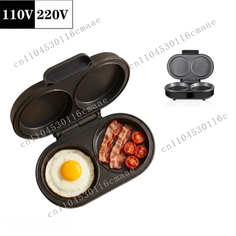Stainless Steel Omelette Pan, Non-stick Egg Pan, Double Cooking Pan, Egg Burger Maker, Breakfast Maker