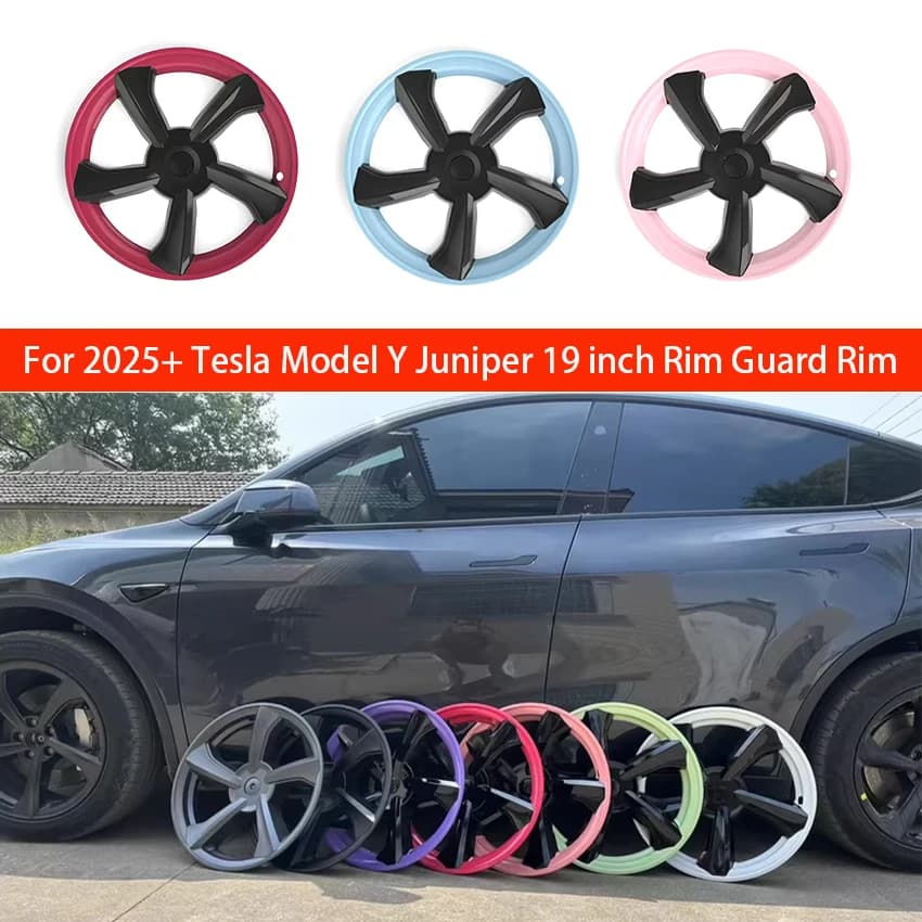 For 2025+ New Tesla Model Y Juniper 19 inch Wheel Hubcap Cover Hub Caps Performance Wheel Cap Full Rim Cover Accessories 4PCS
