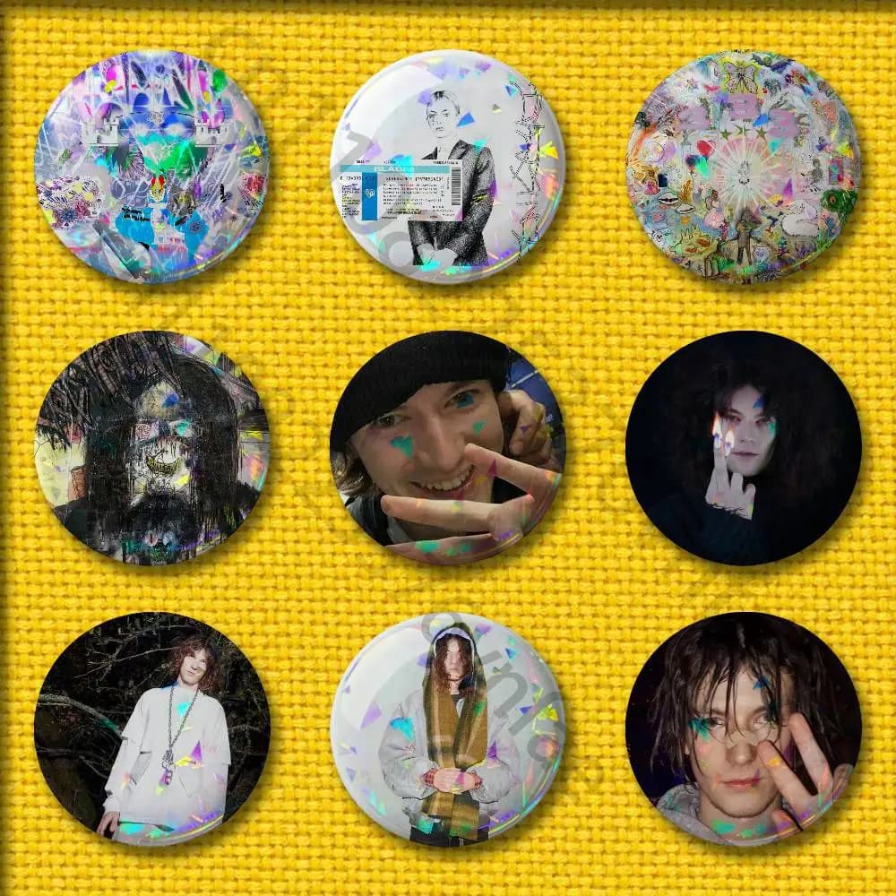 B-Bladee Cold Visions Eversince 333 Icedancer Badges 75mm 25mm 44mm 32mm 58mm Round Pin Brooch Souvenir Cosplay Gift Accessories