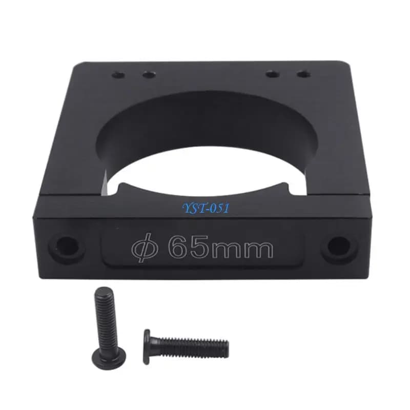 E15A Aluminum Spindle Clamp Holder for Engraving Machine 52mm 65mm 80mm