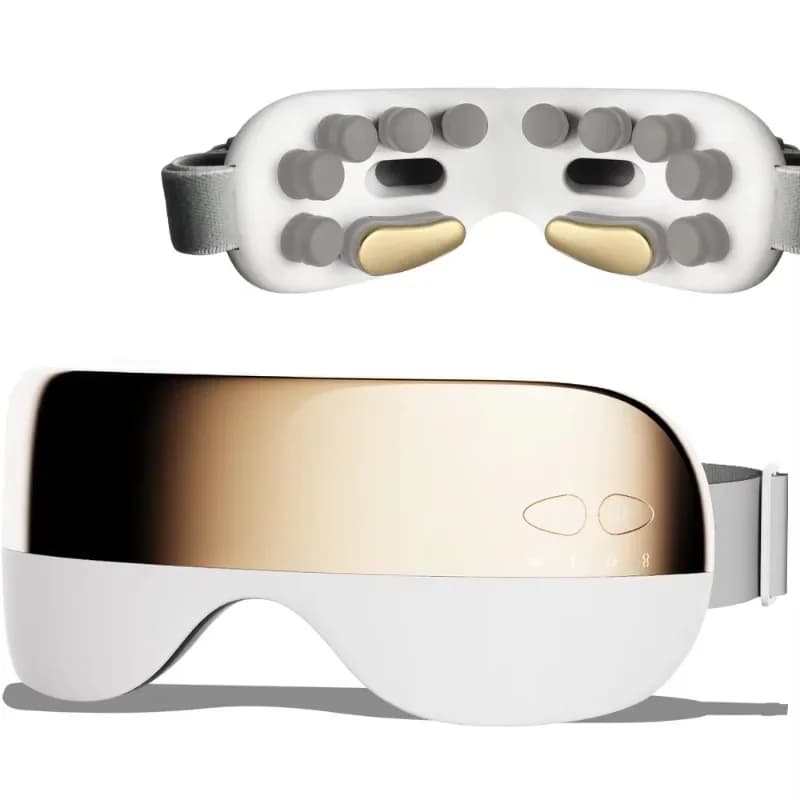 3D Smart Eye Massager Music Wireless Heating Mask Migraine and Pressure Therapy with Heating Compressor