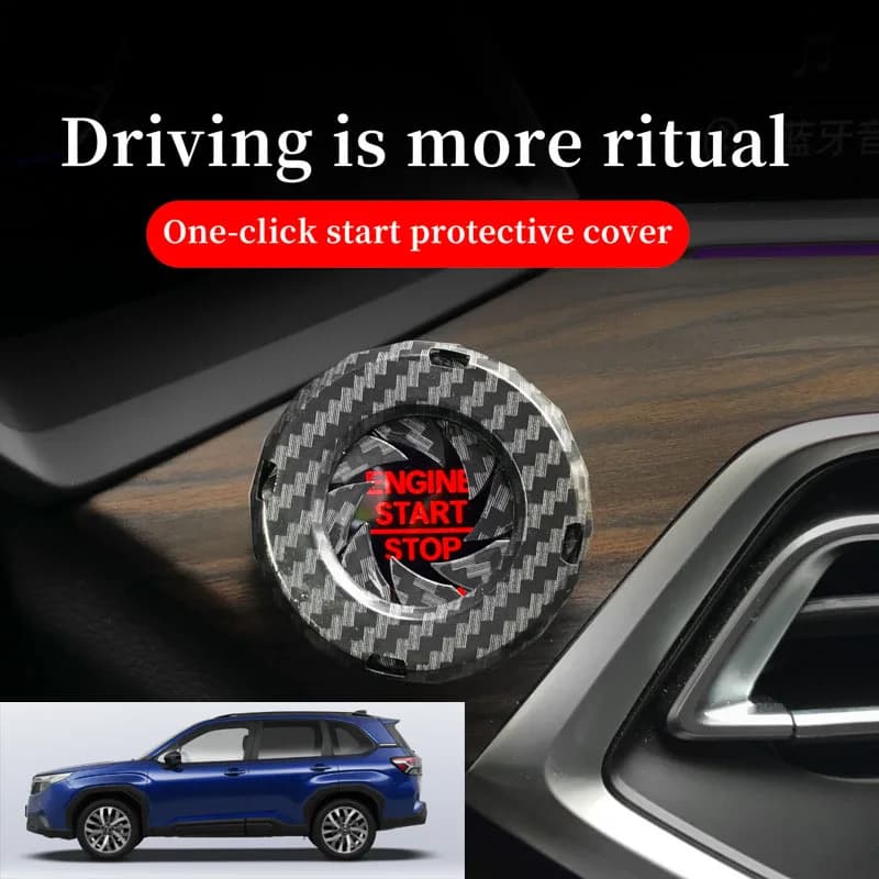 FOR Subaru Car one-button start decorative ring knob-type decorative cover ignition device switch hidden protective cover