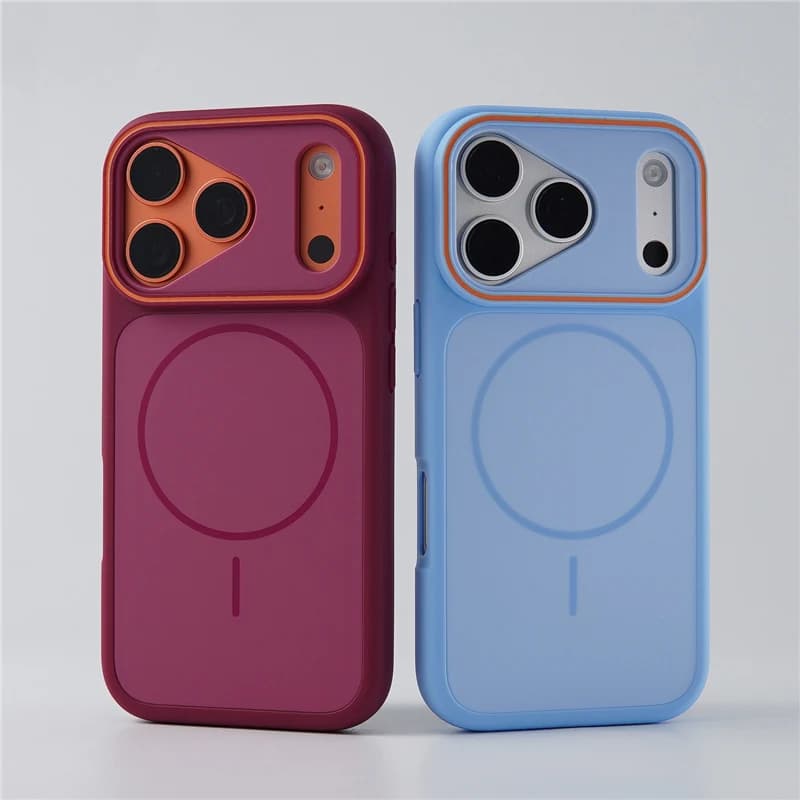Magnetic Matte Full Lens Protection Case For iPhone 17 18Pro 16 Pro Max 15 For Magsafe Wireless Charging Shockproof Hard Cover