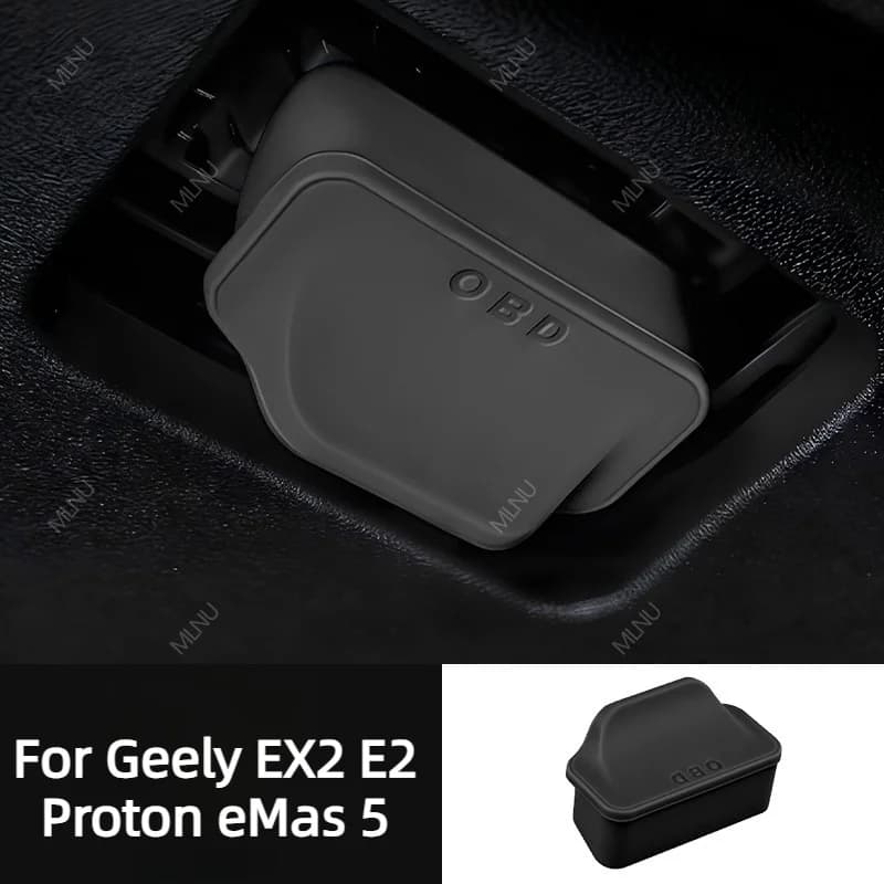 OBD Cover For Geely EX2 E2 Proton eMas 5 2026 2025 Accessories Silicone Dust-Proof Moisture-Proof Anti-Oxidation Wear-Resistant