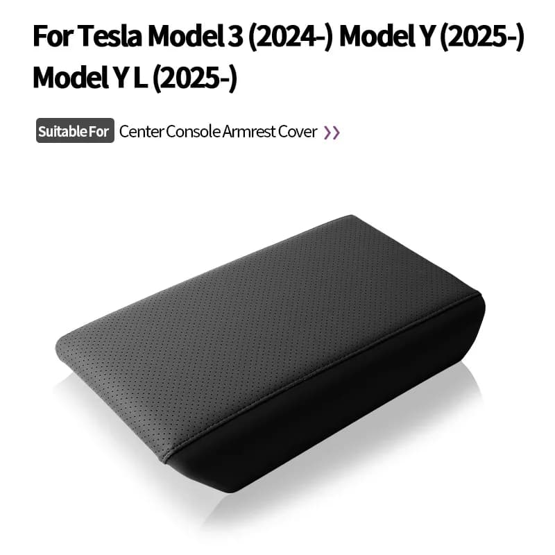 For Tesla Model 3 Highland Model Y Juniper ABS Center Console Armrest Box Cover Armrest Protective Pad Car Interior Accessories