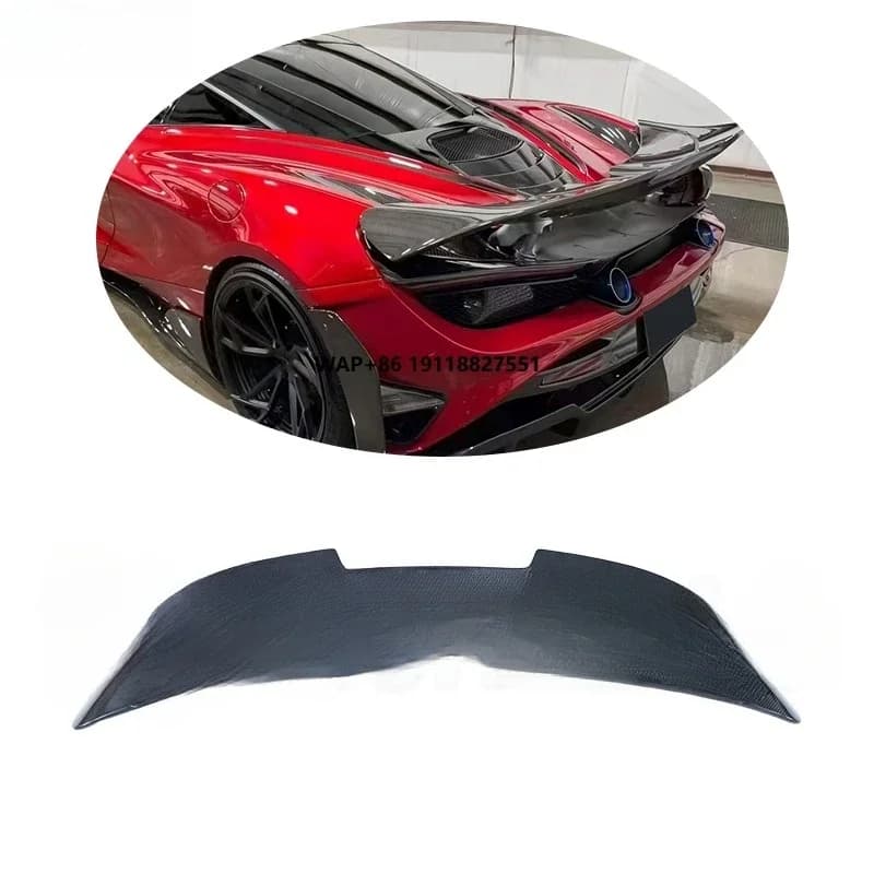 RYFT Carbon Fiber Rear Spoiler Wing Excellent Fitment for McLaren 720S Dry Carbon Material