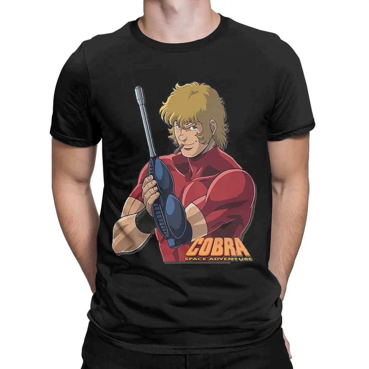 Manga Cobra Space Adventure Cobra comic bubble Classic T Shirt Pure Cotton Tees Short Sleeve T Shirt Crew Neck Clothes Graphic