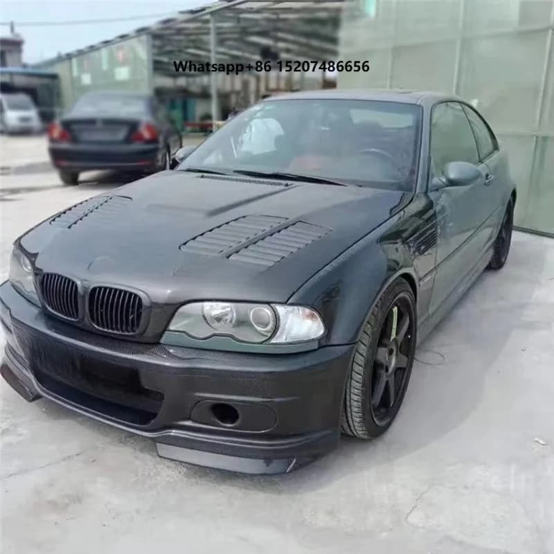 Carbon Fiber Front Bumper Guard Fender for 3 Series E46 M3 Head Bumper Pre-Facelift Car Styling