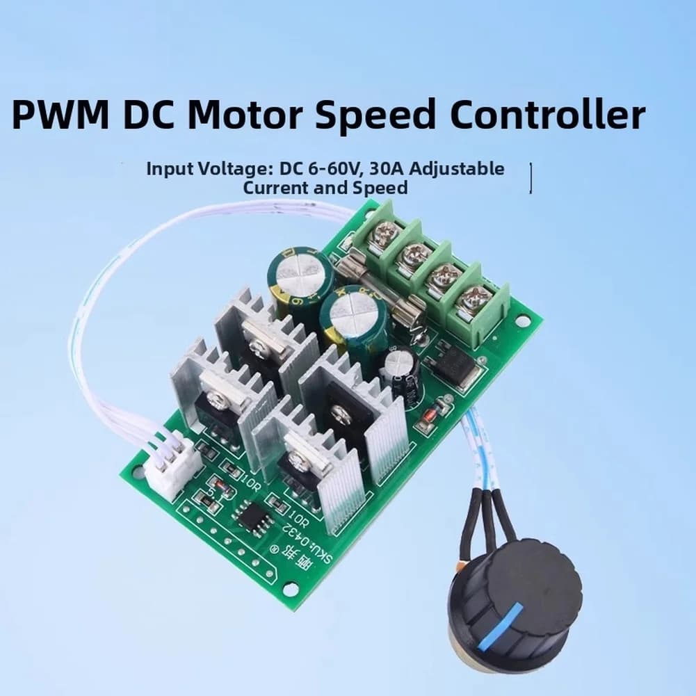 Motor Controller Module FOR PWM 15kHz Frequency 6V-60V Input 0-5V Analog Interface 30A Max 7.8x4.5x2.8cm Motor