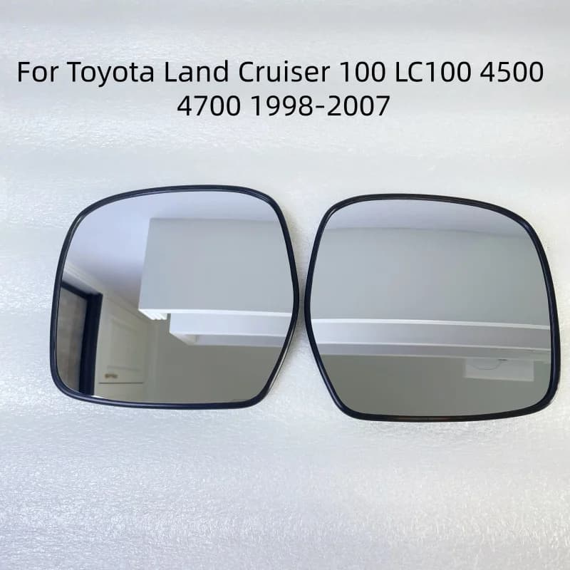 Wide Angle Heated Rearview Mirror Glass For Toyota Land Cruiser LC80 LC90 LC95 LC100 4500 4700 1998-2004 Replacement Lens
