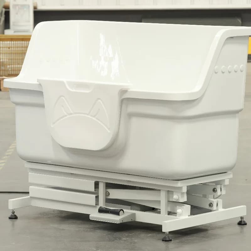 2026 1.3m Fiberglass Electric Lifting Tub Factory Supply Quality Guarantee Durable Pet Bathing Tub