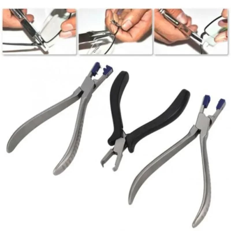 Optical Tools Rimless Disassembly Eyeglasses Repair Maintenance Pliers Set Silhouette Plier Tool Kit Shop Stainless Steel Frames