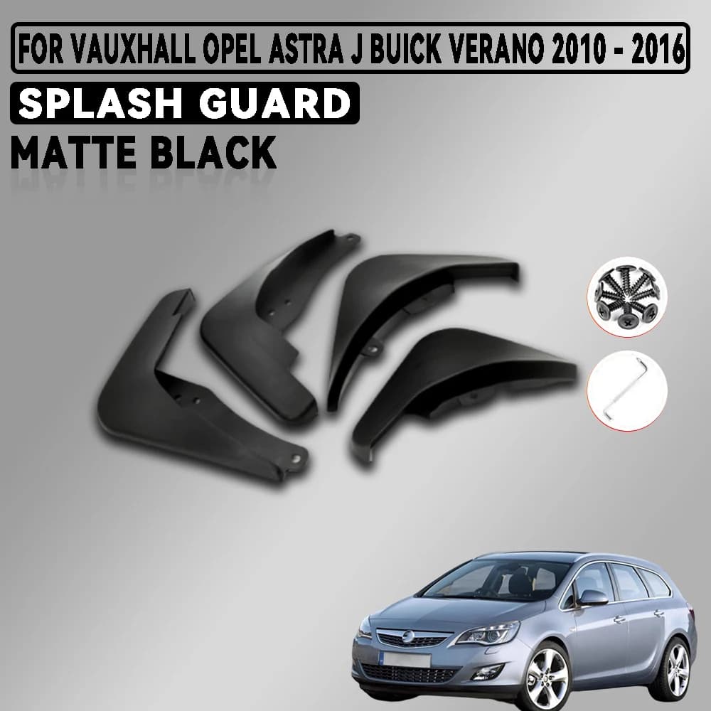 For Vauxhall Opel Astra J Buick Verano 2010 - 2016 Abs Matte Black Car Splash Guard Car Accessories Exterior Decorate