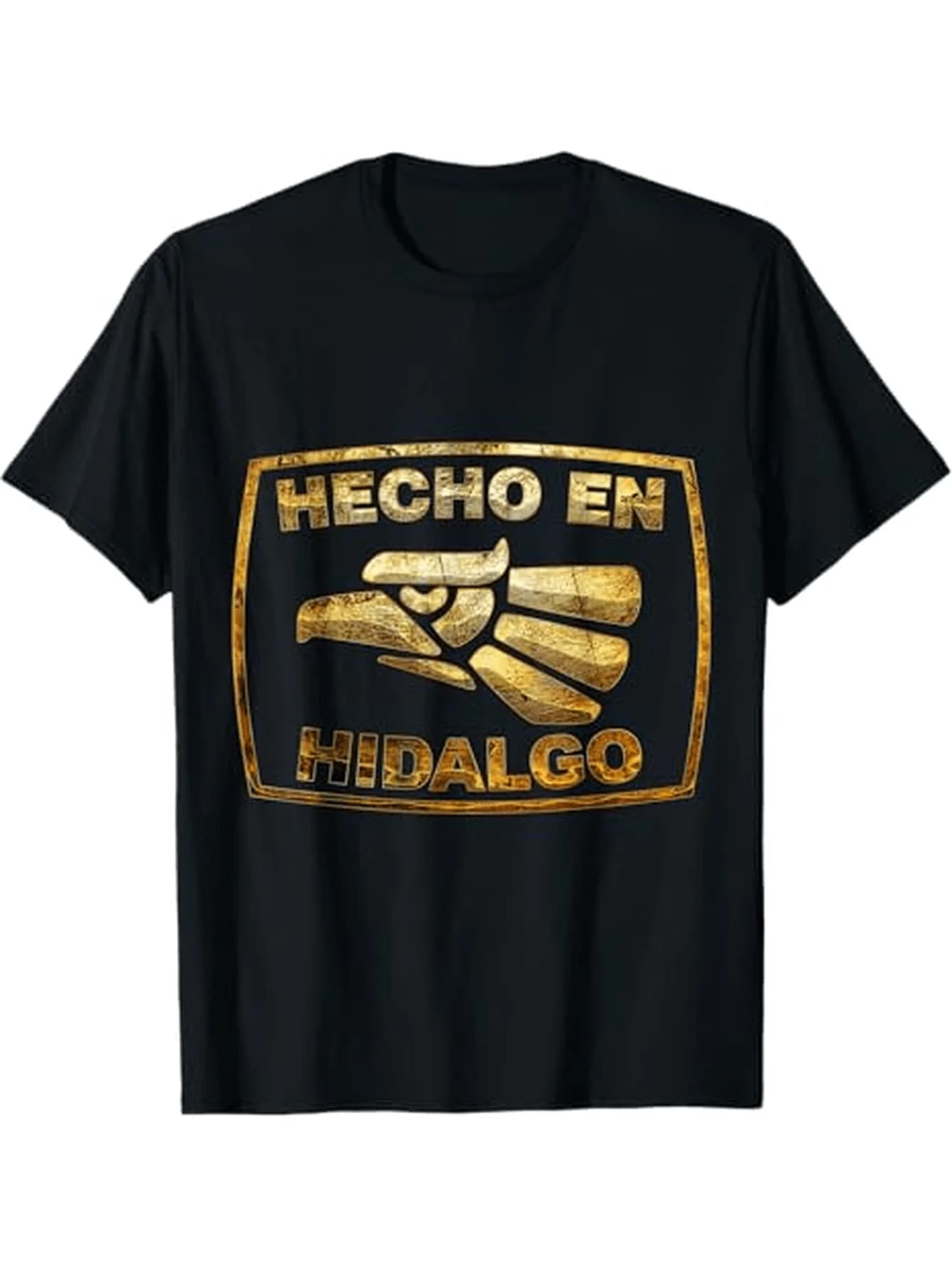 Authentic Mexican Hecho En Hidalgo Eagle Emblem & Serpent T-Shirt 100% Cotton O-Neck Short Sleeve Summer Casual Mens T-shirt