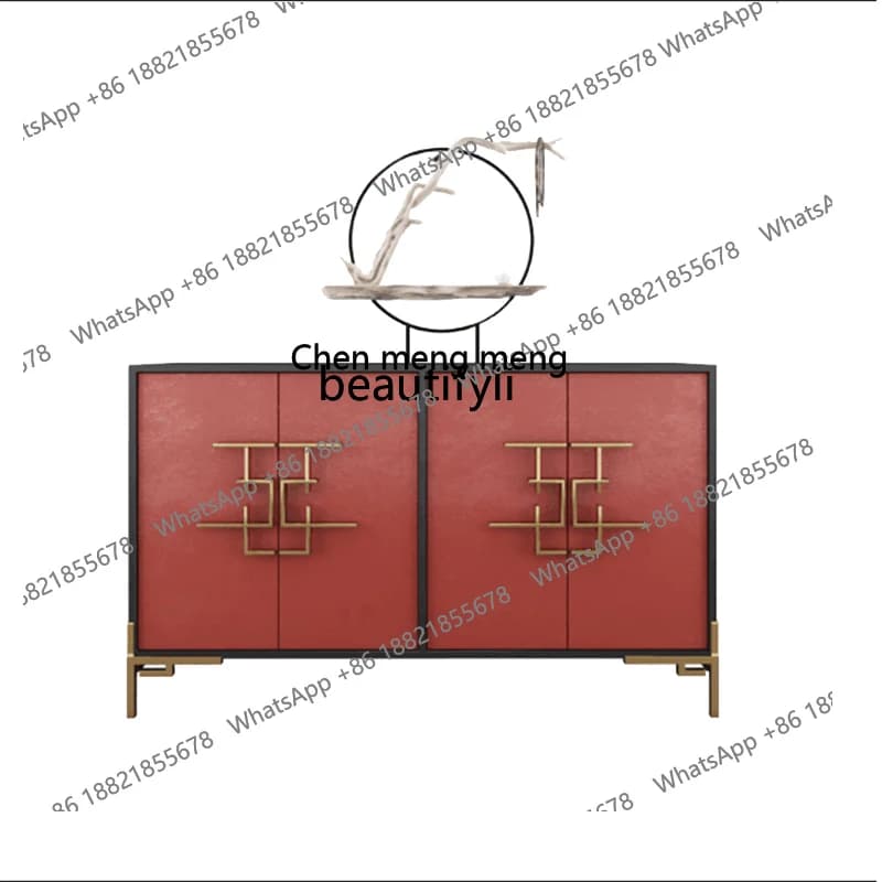 X  New Chinese style, simple and modern partition decorative cabinet Zen living room home dining side shoe cabinet entrance tabl