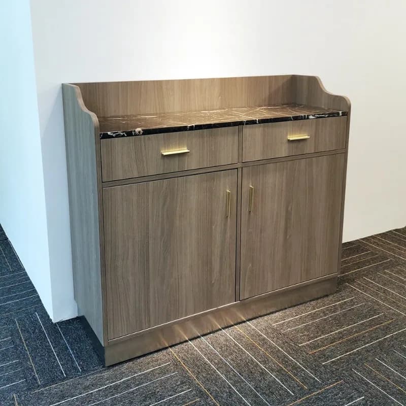 Multifunctional Modern Wood Tea Restaurant Coffee Shop Tea Cabinet