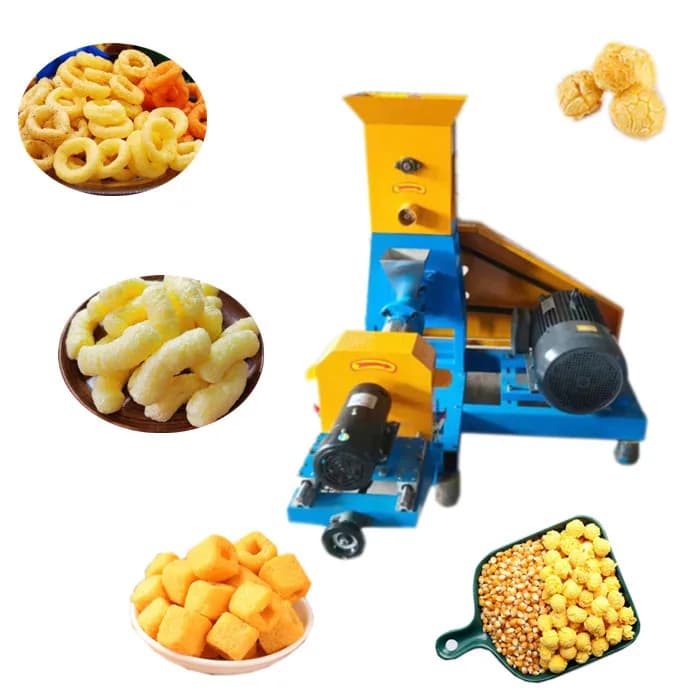 New Type Corn Puffs Extruder Machine Rice Maize Maker Puff Corn Snack Making Machine Small Corn Snack Food Extruder Machine