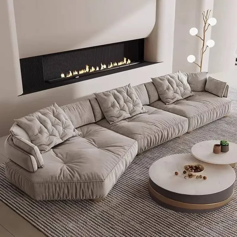 Memory Italian Living Room Sofas Designer Gray Luxury Floor Sofa Living Room Bean Corner Banken Woonkamer Furniture For Home