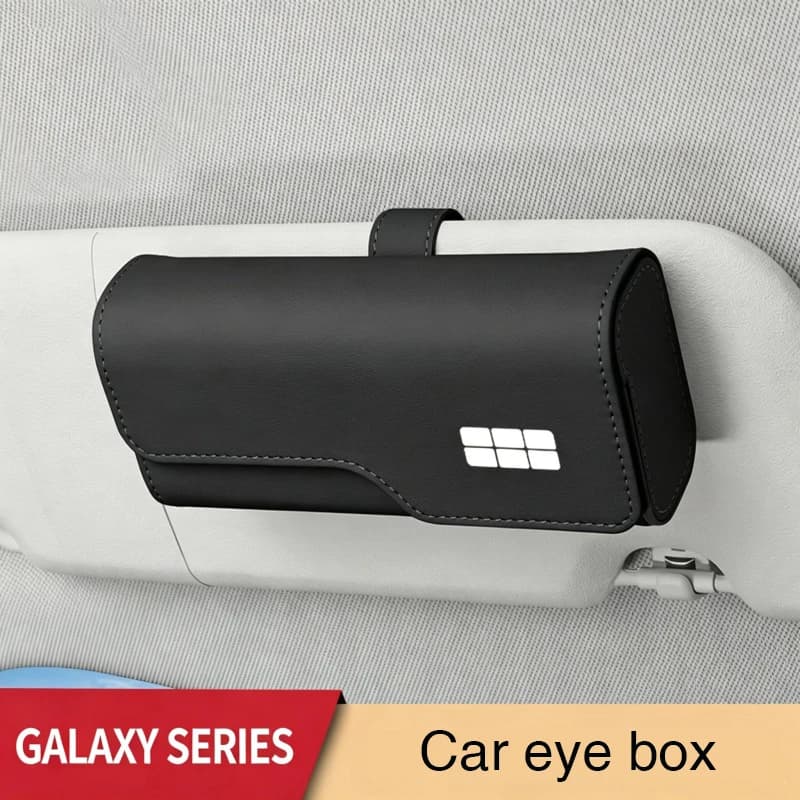 For Geely Galaxy E5 EX2 EX5 Car Sun Visor Sunglasses Clip Multifunctional Vehicle Interior Mount Auto Eyeglasses Storage Box