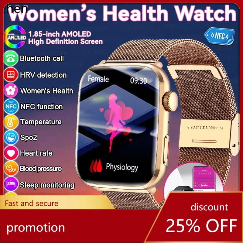 YFY Men's and Women's Smart Watch Blood Pressure Heart Rate Health Monitor Fashionable Sports Smart Watch