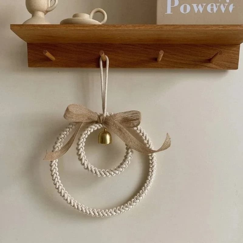 INS Nordic Style Baby Rattles Handmade Wooden Wind Chimes Kid Room Nursery Hanging Decors Newborn Photography Prop