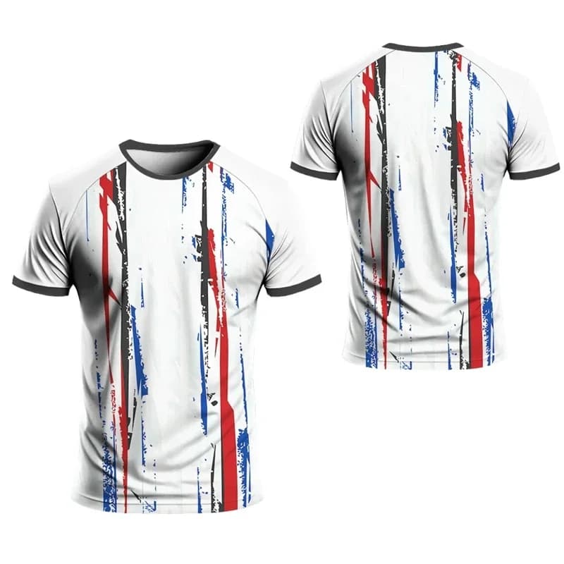 New 3D Print Hot-Selling Outdoor Running Sports Breathable Quick-Drying Fitness Clothes Casual Wear Crew Neck Adult T-Shirt Tops