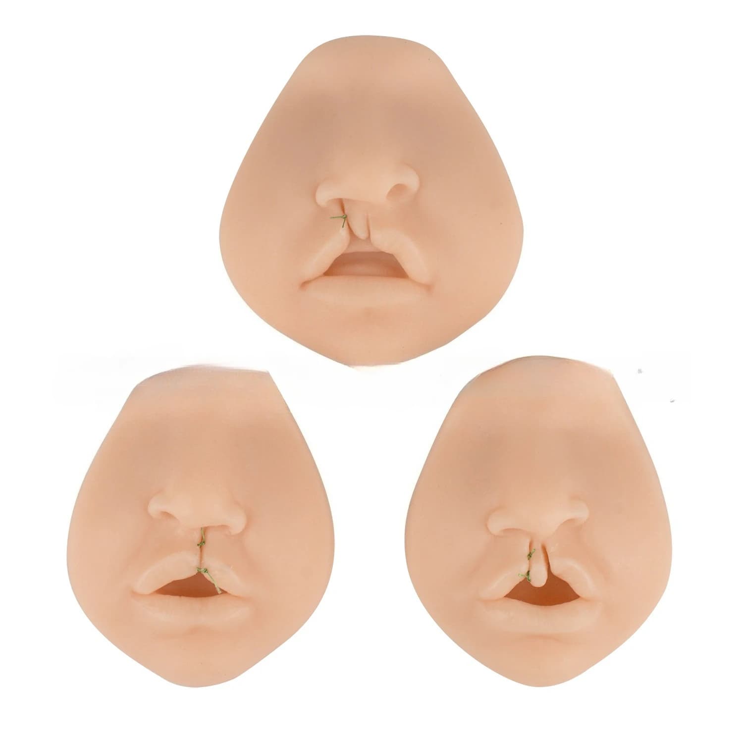 Simulated Cleft Lip Model, Surgical Oral Cleft Lip Suture Training Model, Various Mixed Cleft Lip Teaching Models