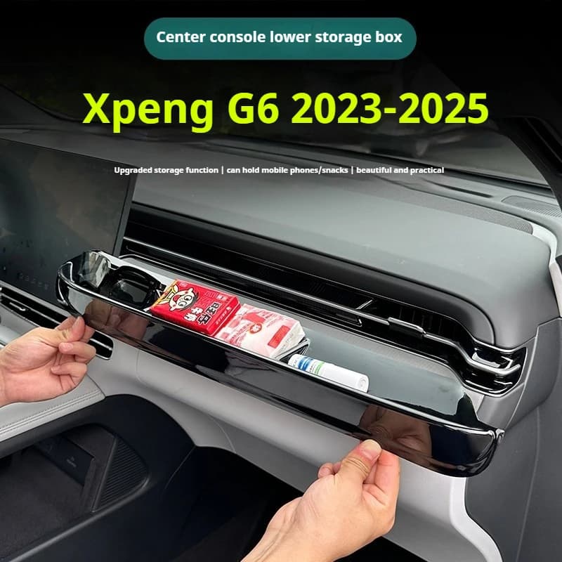 Fit for Xpeng G6 2025 Xiaopeng G6 Storage Box for The Lower Layer of The Center Console Instrument Panel Car Interior