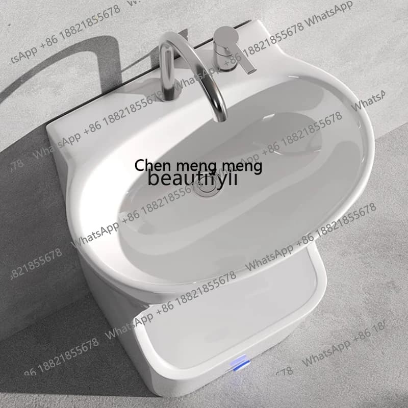 X Household Face Washing Pedestal Basin Mop Sink Balcony Indoor Outdoor Hand Washing Foot Washing Floor Standing Basin