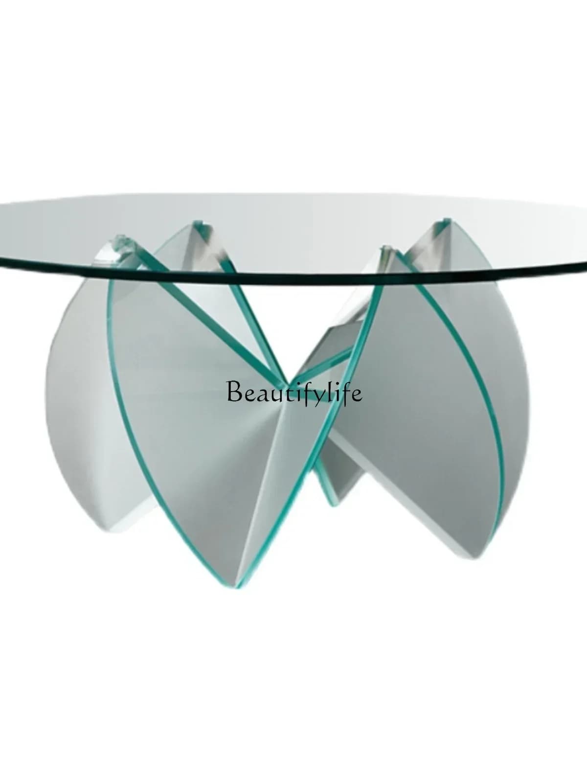 FGAcrylic coffee table, living room balcony round table, modern minimalist Italian minimalist designer customization