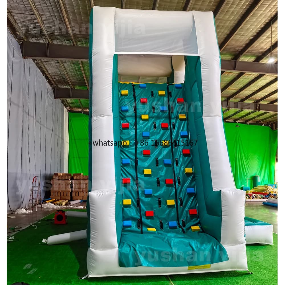 High Quality Indoor Sports Leisure Inflatable Water Slide Rock Climbing Wall Equipment