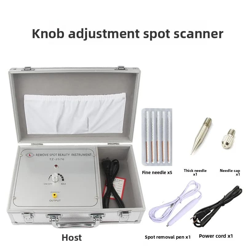 Box-type Handheld Aluminium Alloy Laser Spot Removal Beauty Device Professional Mole Wart Pimple Removal Machine for Beauty