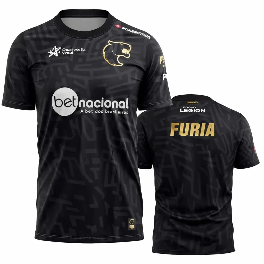 Furia Future Is Black 2026 Season T-Shirt Esports Gamer Style Kscerato Graphic Tee Casual Tops For Men Women
