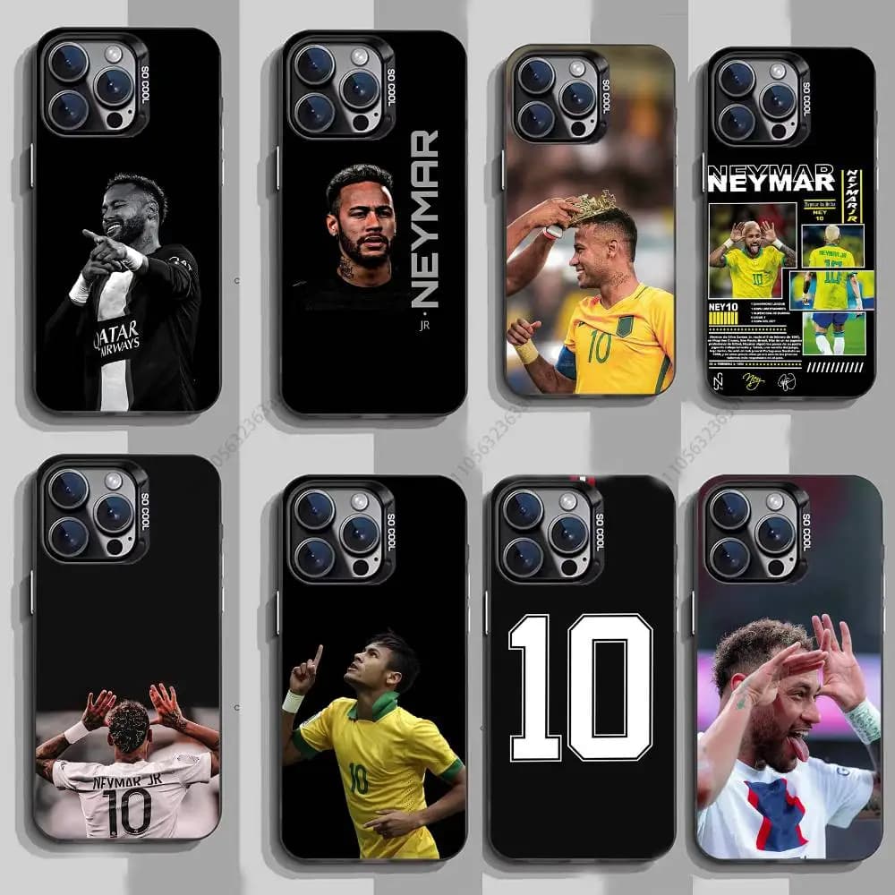 For N-Neymar Football 10 phone Case for iPhone 17 11 12 Pro Max Plus Mini Air SE  16e 14 15 16 13 Soft Shell