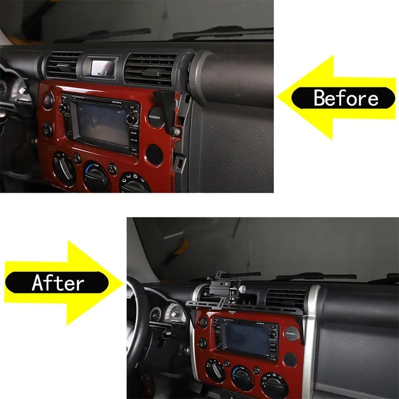 For 2007-2021 Toyota FJ Cruiser car center console multi-function bracket mobile phone dialogue water cup bracket interior parts