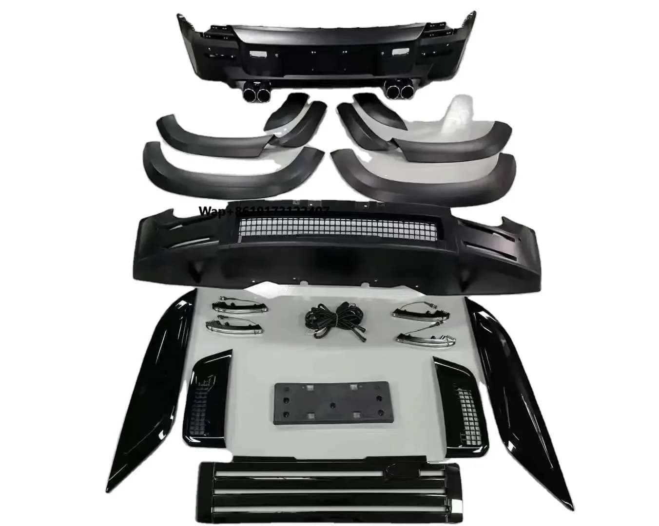 Body Kits for Defender Modified Upgrade Gloss Black Body Kits 2020+ 90/110 4x4 Off-Road Parts Facelift