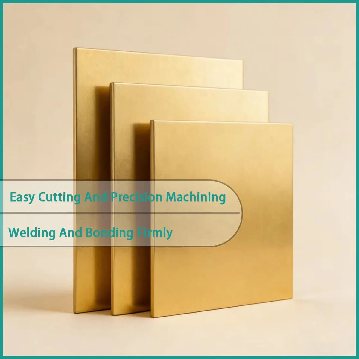0.3-6mm Thick Brass Square Plate Is Used for Precision Hardware, Electrical Pads, Mechanical Pads, Etc