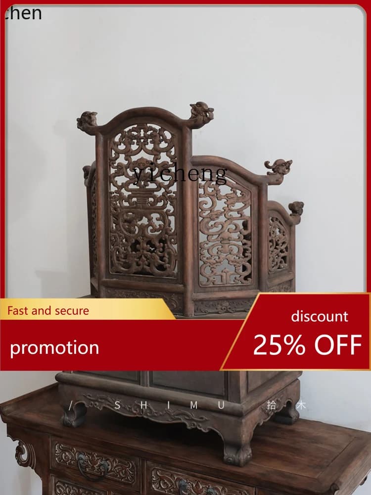 ZML Buddhist Altar Solid Wood Offering Table Antique Style Old Object Buddha Altar
