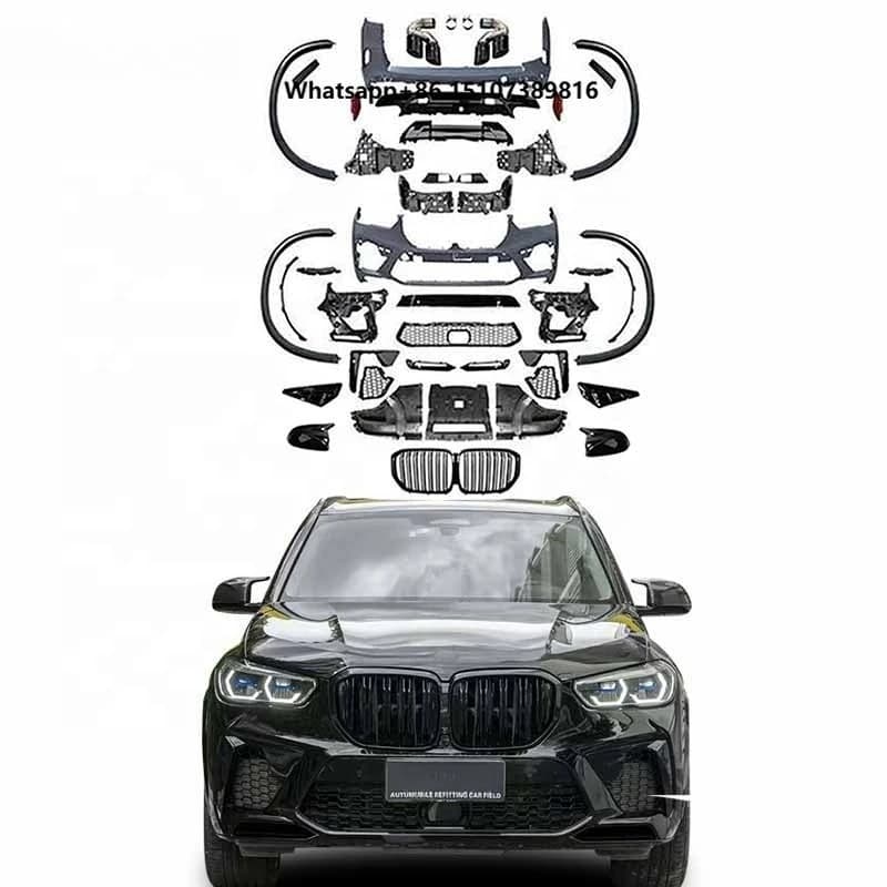 Front Rear Car Bumpers for 2020+ X5 G05 Facelift X5M Body Kits Grille Wheel Arch Fender Vents Rear Mirror Shell Diffuser Tip