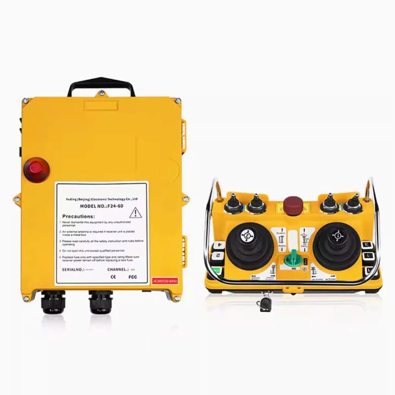 Telecrane F24-60 Customized Joystick Hydraulic Valves Industrial Wireless 8 Direction 5 Speed Truck Crane Analog Remote Control