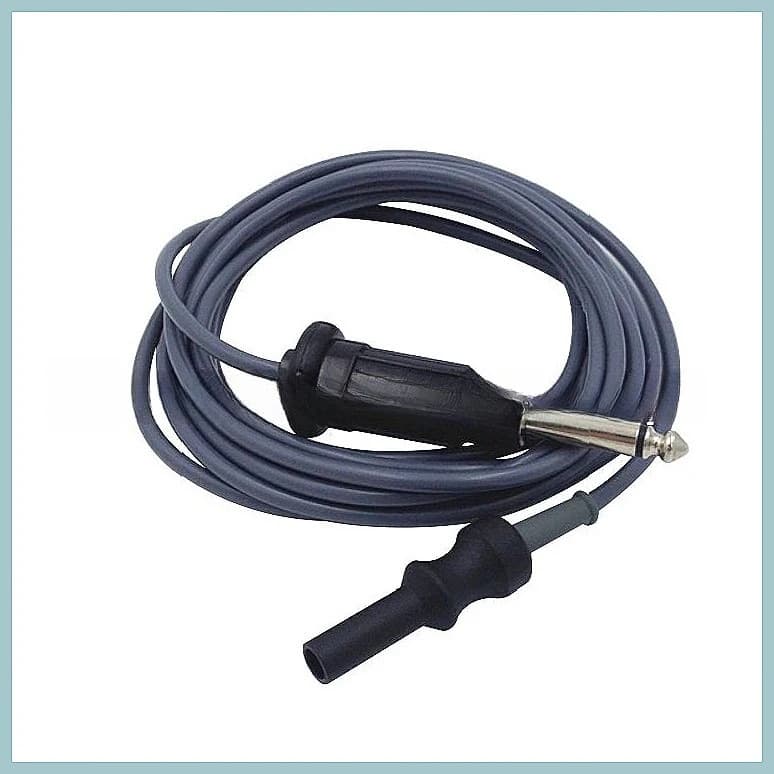 Monopolar Laparoscopic Cable 6.3mm - Electrosurgical Hook & Coagulation Electrode Connection Cord for Precise Surgery